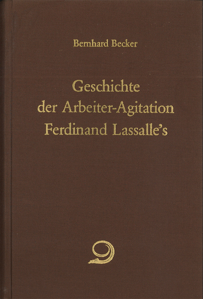 Buch-Cover von »Geschichte der Arbeiteragitation Ferdinand Lassalle's«
