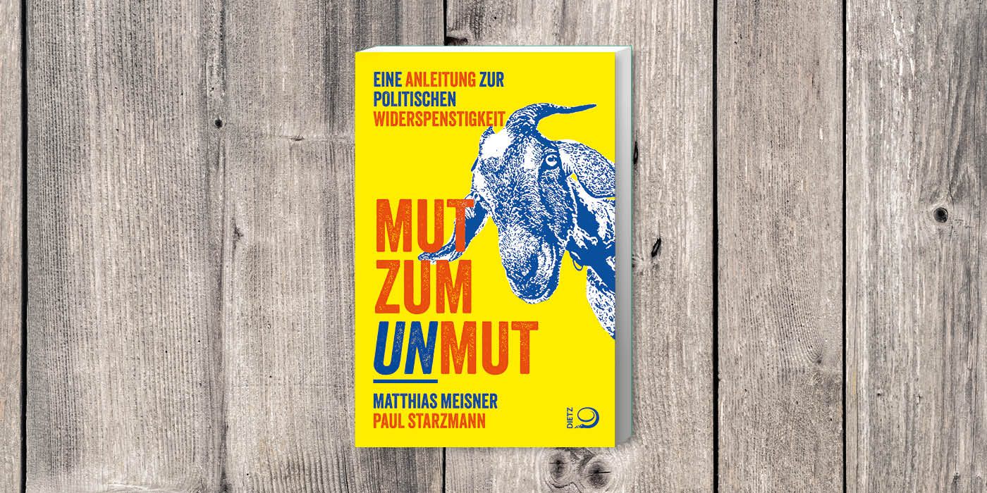 Cover des Buches "Mut zum Unmut. Eine Anleitung zur politischen Widerspenstigkeit" von Matthias Meisner und Paul Starzmann
