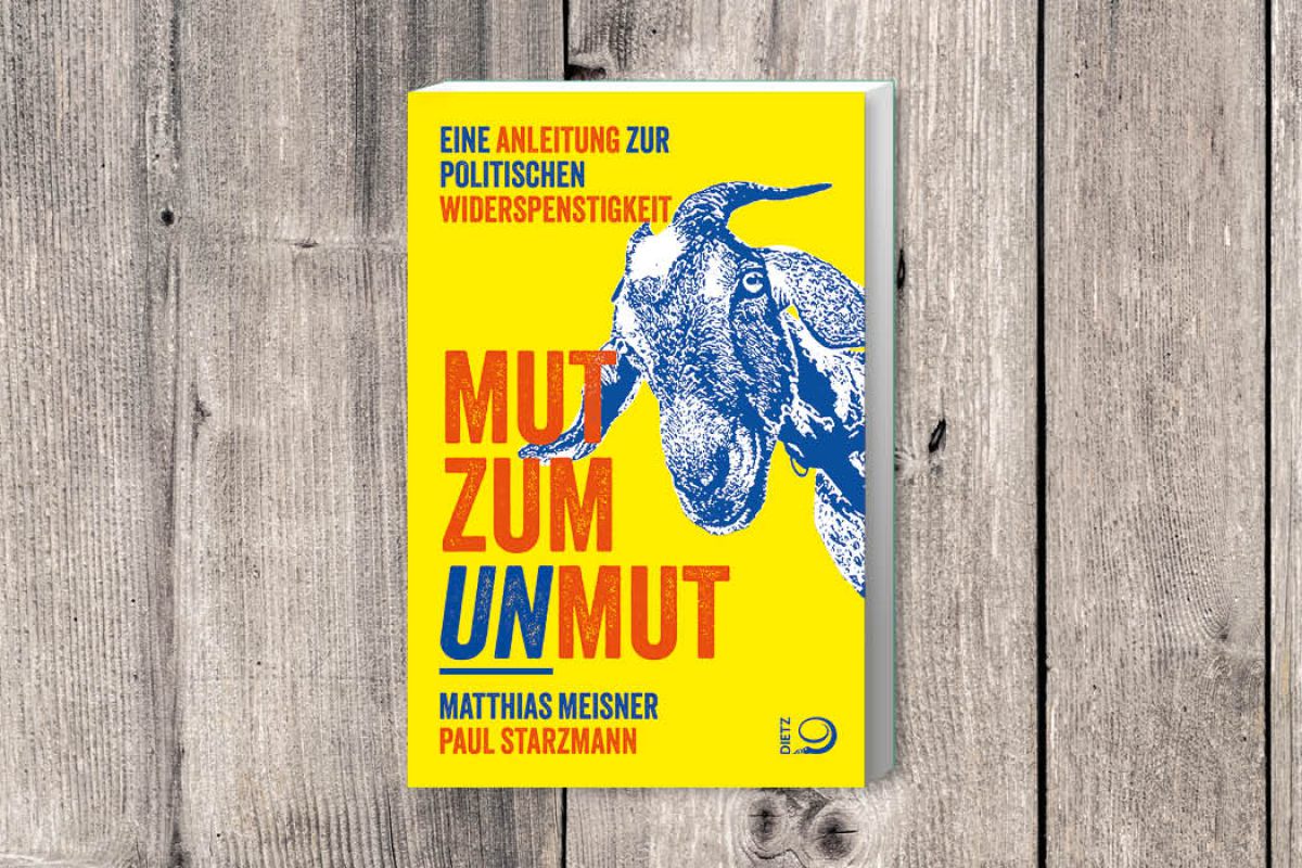 Cover des Buches "Mut zum Unmut. Eine Anleitung zur politischen Widerspenstigkeit" von Matthias Meisner und Paul Starzmann