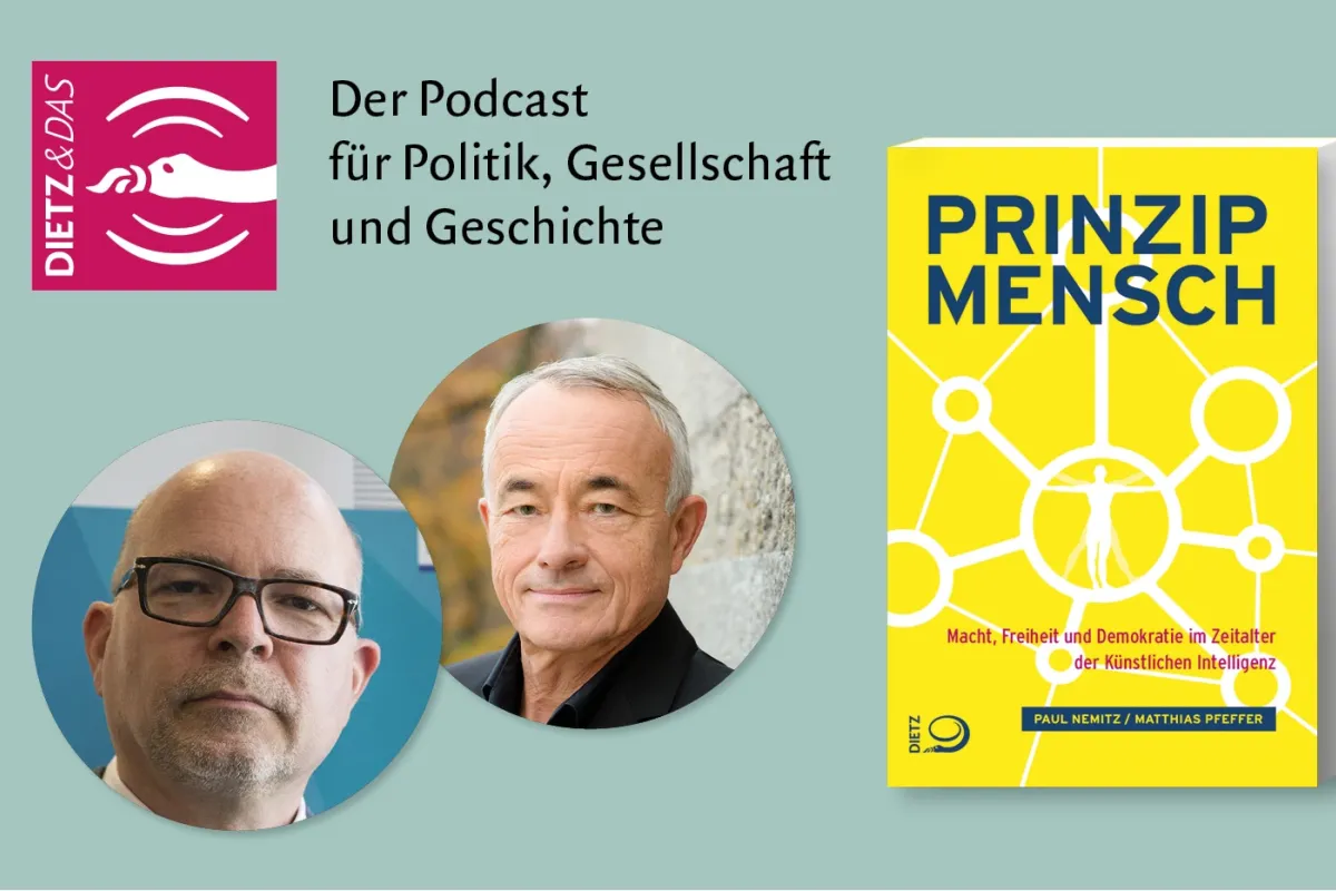 Paul Nemitz und Matthias Pfeffer im Podcast über das Buch "Prinzip Mensch"