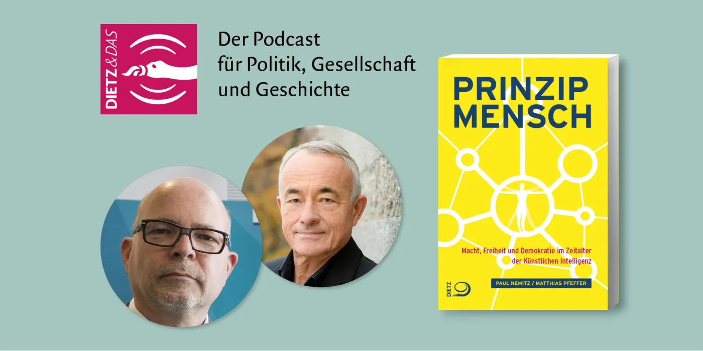 Paul Nemitz und Matthias Pfeffer im Podcast über das Buch "Prinzip Mensch"