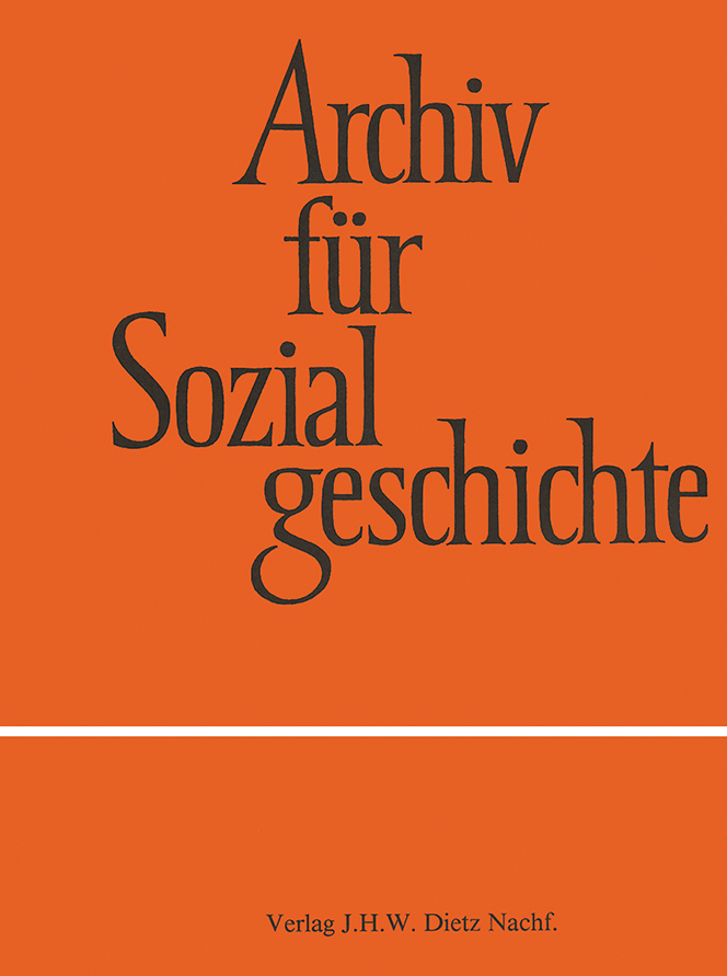Buch-Cover von »Archiv für Sozialgeschichte, Band 40 (2000)«