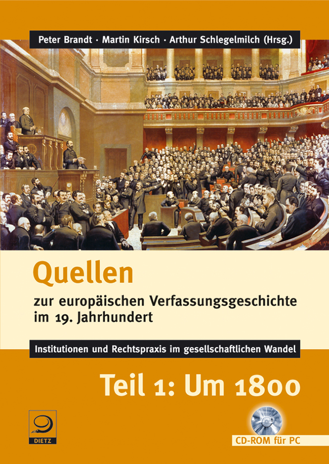 Buch-Cover von »Quellen zur europäischen Verfassungsgeschichte im 19. Jahrhundert.«