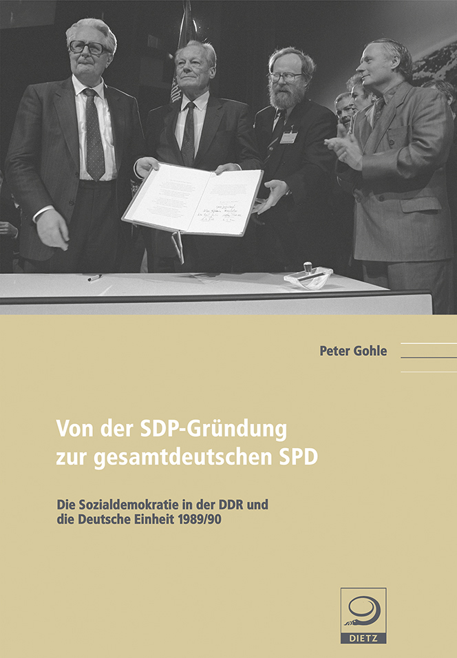 Buch-Cover von »Von der SDP-Gründung zur gesamtdeutschen SPD«